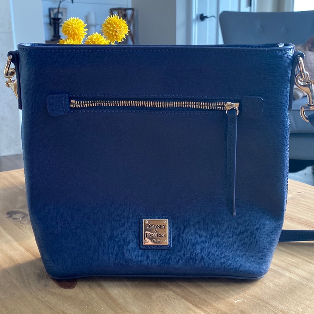 Dooney & Bourke Saffiano Small Zip . Like New Royal Bllue